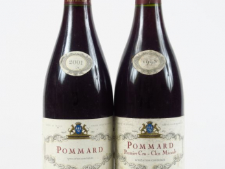 Vente aux enchères 2 BOUTEILLES POMMARD A. BICHOT : 1 de 2001/1 de 1998 1er CRU 'CLOS MIC