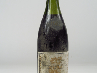 Vente aux enchères 1 BOUTEILLE CHATEAUNEUF DU PAPE ROSSIGNEUX - 1962 - 4 CM/BS/ELA/ES