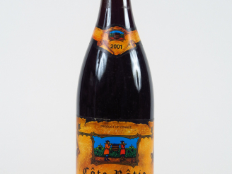 Vente aux enchères 1 BOUTEILLE CÔTE ROTIE 'LES MOUTONNES' BONNEFOND - 2001