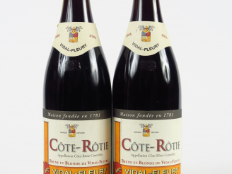Vente aux enchères 2 BOUTEILLE CÔTE ROTIE VIDAL FLEURY - 2005