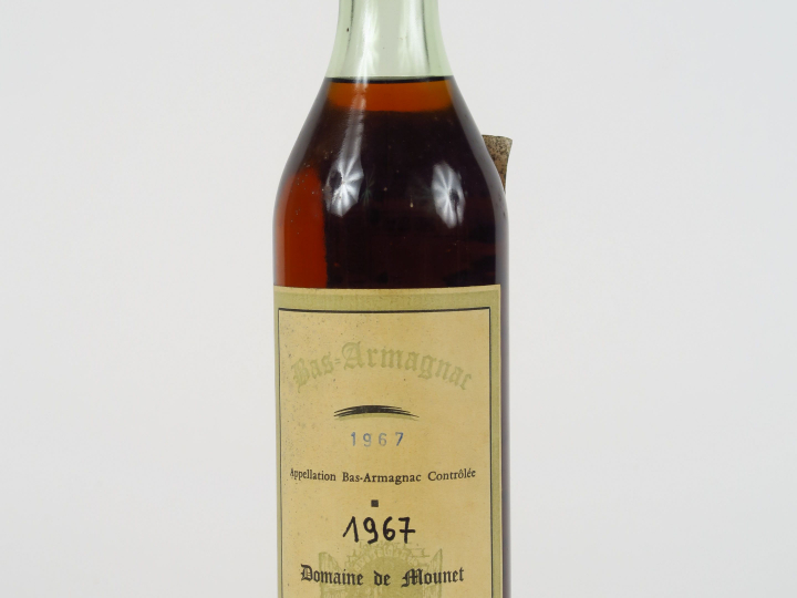 1 BOUTEILLE BAS ARMAGNAC DOMAINE DE MOUNET 46° - 1967