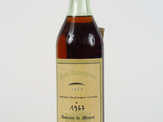 Vente aux enchères 1 BOUTEILLE BAS ARMAGNAC DOMAINE DE MOUNET 46° - 1967