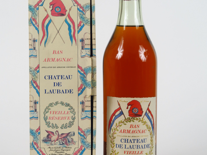 1 BOUTEILLE BAS ARMAGNAC CHÂTEAU DE LAUBADE 'VIEILLE RESERVE' - COFFRE