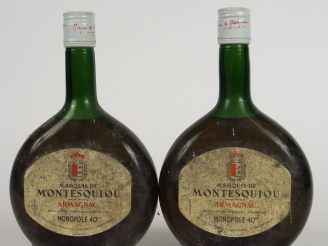 Vente aux enchères 2 BOUTEILLES ARMAGNAC MARQUIS DE MONTESQUIOU