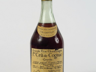Vente aux enchères 1 BOUTEILLE GRANDE FINE CHAMPAGNE 1er CRU DE COGNAC 'CHADEVILLE' M. GO