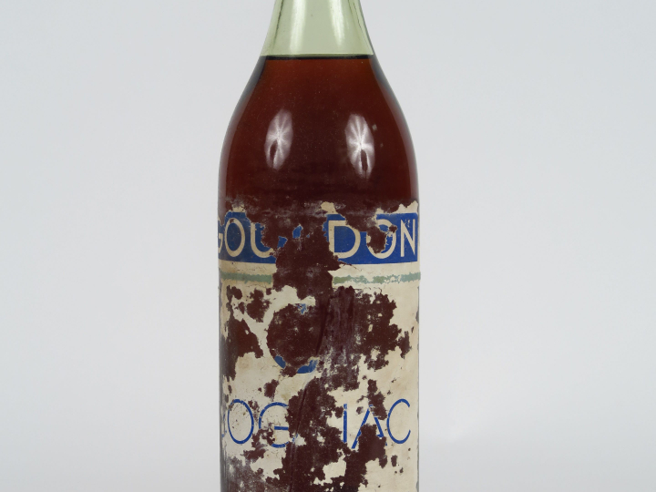 1 VIEILLE BOUTEILLE COGNAC J. GOURDON - ETA