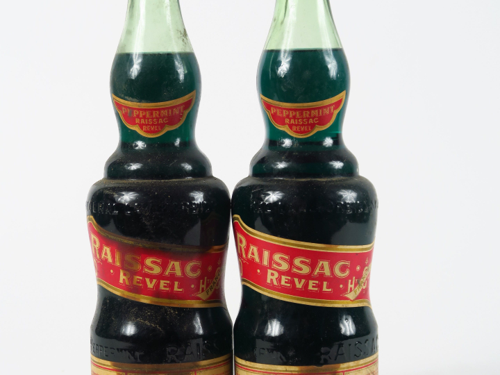 2 VIEILLES BOUTEILLES PEPERMINT RAISSAC