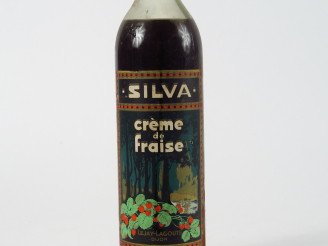 Vente aux enchères 1 VIEILLE BOUTEILLE CREME DE FRAISE 'SILVA' LEJAY LAGOUTE
