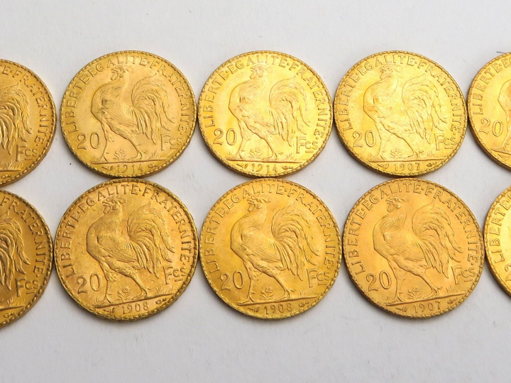 10 pièces de 20 francs or