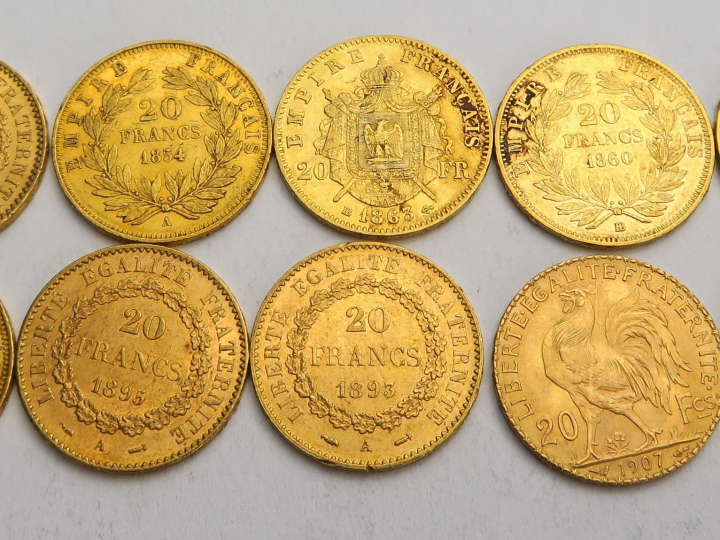 10 pièces de 20 francs or