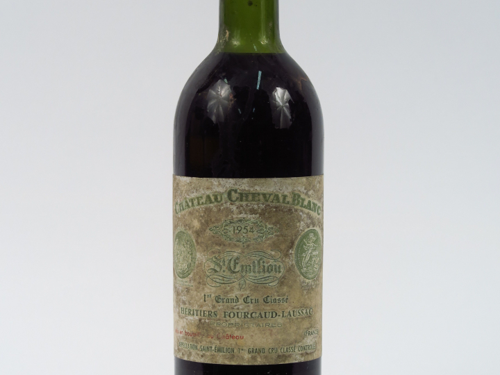 1 BOUTEILLE CHÂTEAU CHEVAL BLANC 1er GCC ST EMILION - 1954 - LB/BOUCHO
