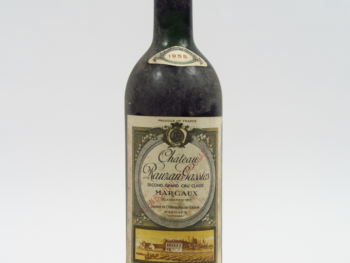 1 BOUTEILLE CHÂTEAU RAUZAN GASSIES GCC MARGAUX - 1955 - LB/ETLA