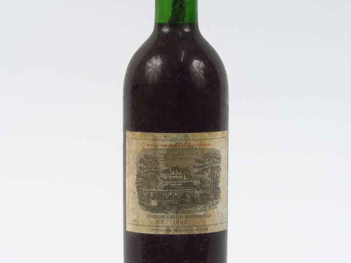 1 BOUTEILLE CHÂTEAU LAFITE ROTHSCHILD 1er GCC PAUILLAC - 1967 - BG+/EF