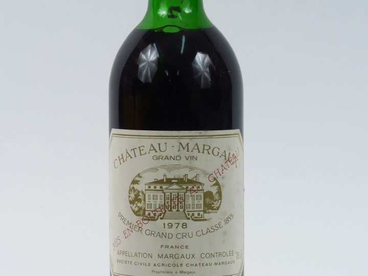 1 BOUTEILLE CHÂTEAU MARGAUX 1er GCC MARGAUX - 1978 - HEP-MEP