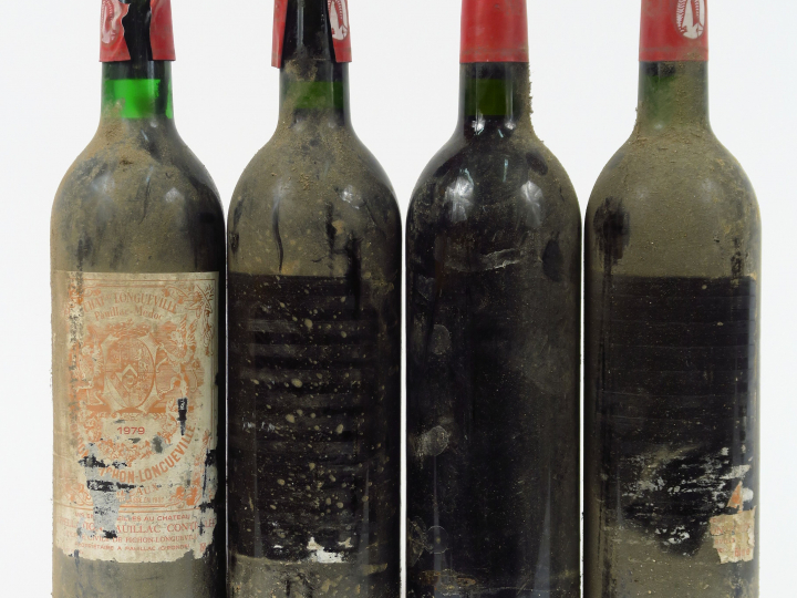 4 BOUTEILLES CHÂTEAU PICHON LONGUEVILLE BARON GCC PAUILLAC - 1979 - 4 