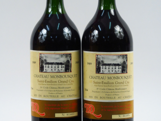 Vente aux enchères 2 MAGNUMS CHÂTEAU MONBOUSQUET GC ST EMILION - 1985 - BG