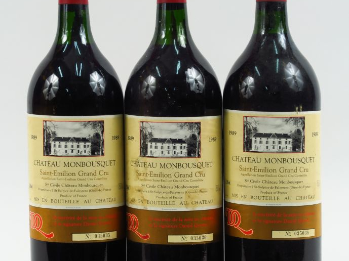 3 MAGNUMS CHÂTEAU MONBOUSQUET GC ST EMILION - 1985