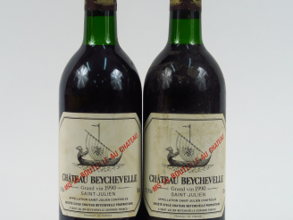 Vente aux enchères 2 BOUTEILLES CHÂTEAU BEYCHEVELLE GCC ST JULIEN - 1990 - BG