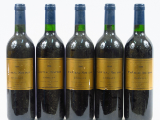 Vente aux enchères 5 BOUTEILLES CHÂTEAU NOTTON MARGAUX - 1998