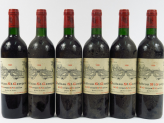 Vente aux enchères 6 BOUTEILLES CHÂTEAU ST GEORGES ST GEORGES ST EMILION - 1998 - BG/BLS