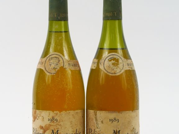 2 BOUTEILLES PULIGNY MONTRACHET 1er CRU 'LES FOLATIERES' A. RODET - 19