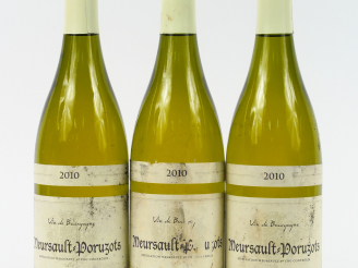 Vente aux enchères 3 BOUTEILLES MEURSAULT PORUZOTS 1er CRU A. CREUSEFOND - 2010