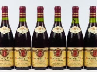 Vente aux enchères 6 BOUTEILLES SANTENAY 1er CRU 'LE PASSETEMPS' R. BRILLARD - 1989