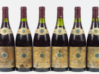 Vente aux enchères 6 BOUTEILLES CLOS ST DENIS GC CHÂTEAU BONNES   GUERRE - 1990 - 2 à 1 C