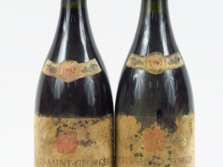 2 MAGNUMS NUITS ST GEORGES 1er CRU 'LES VAUCRAINS' R. CHEVILLON - 1992