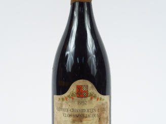 Vente aux enchères 1 MAGNUM GEVREY CHAMBERTIN 1er CRU 'CLOS ST JACQUES' M. ESMONIN - 1998