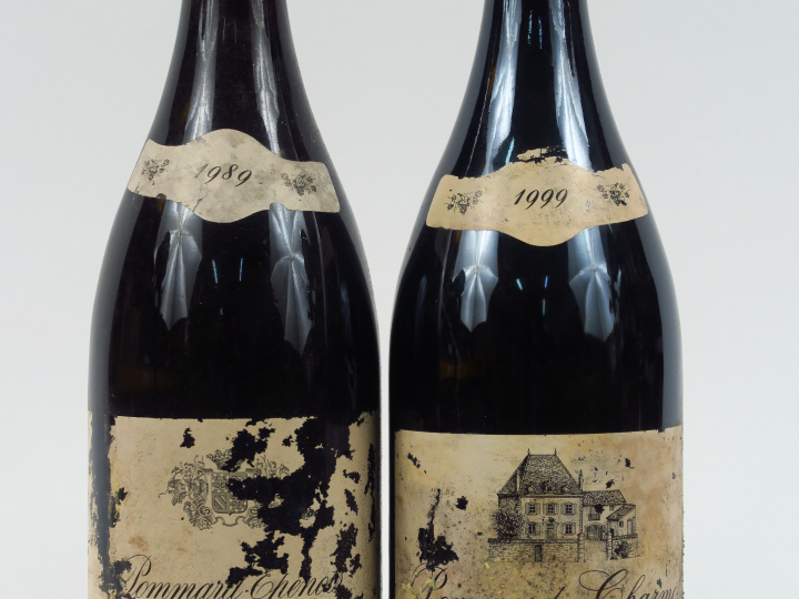 2 MAGNUMS VAUDOISEY CREUSEFOND : 1 POMMARD EPENOTS 1er CRU 1989 0,5 CM