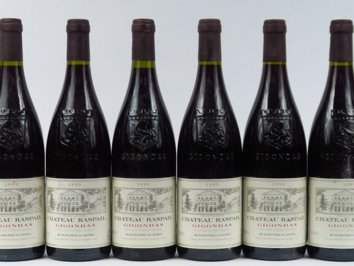 6 BOUTEILLES GIGONDAS CHÂTEAU RASPAIL - 1999