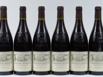 Vente aux enchères 6 BOUTEILLES GIGONDAS CHÂTEAU RASPAIL - 1999