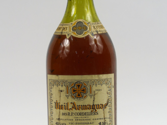 Vente aux enchères 1 MAGNUM VIEIL ARMAGNAC DES R. P. CORDELIERS - CAPS CIRE AB