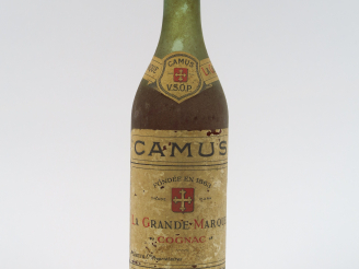 Vente aux enchères 1 VIEILLE BOUTEILLE COGNAC 'LA GRANDE MARQUE' CAMUS - BS/ELA