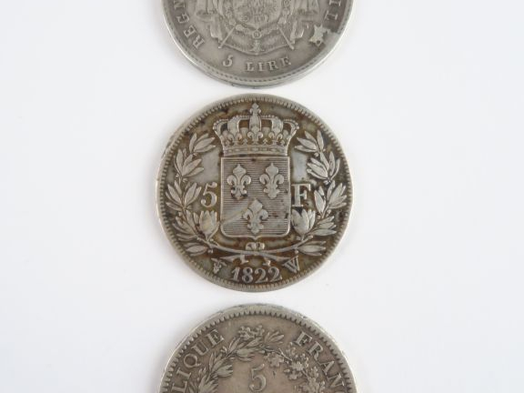 3 pièces en argent