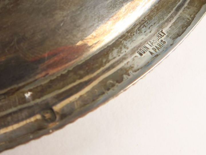 BOINTABURET. Vide poche en argent, poinçon Minerve, à décor de godrons