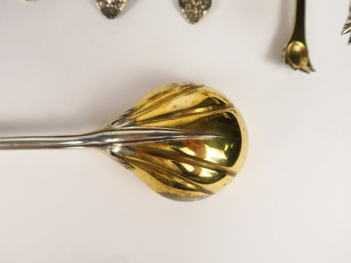 CARDEILHAC. Couverts d'enfant en argent, poinçon Minerve, de style got