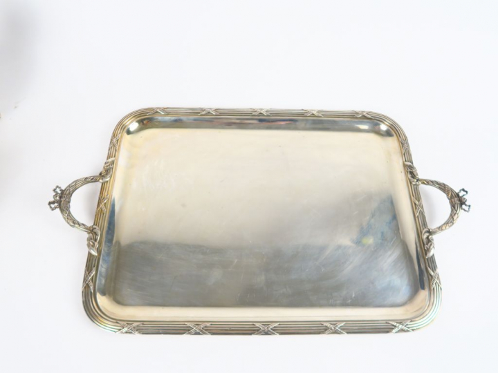 Service à thé et à café de style Louis XVI en argent, poinçon Minerve,