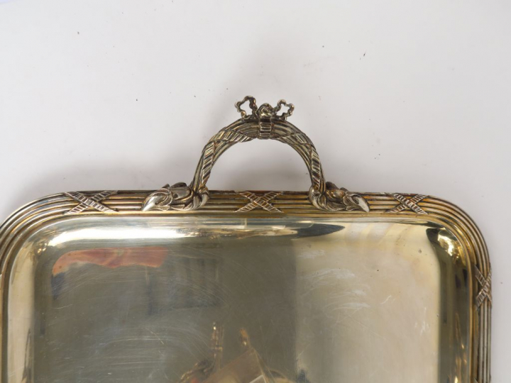 Service à thé et à café de style Louis XVI en argent, poinçon Minerve,