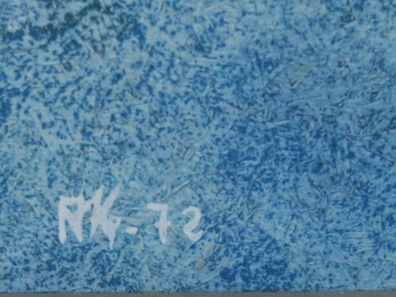Ecole française Xxème "Le hameau" Huile sur panneau. Monogrammée NK en