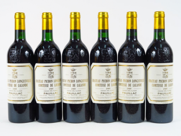 6 BOUTEILLES CHÂTEAU PICHON LONGUEVILLE COMTESSE DE LALANDE GCC PAUILL