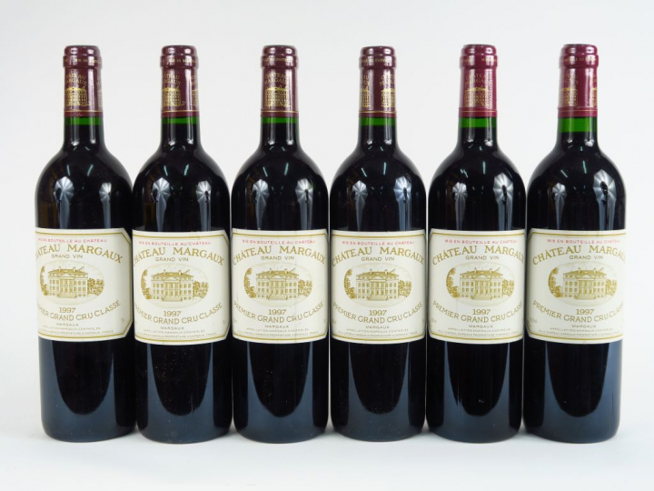 6 BOUTEILLES CHÂTEAU MARGAUX 1er GCC MARGAUX - 1997 - 1 ETLA