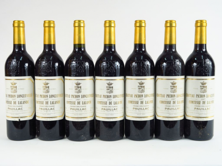 7 BOUTEILLES CHÂTEAU PICHON LONGUEVILLE COMTESSE DE LALANDE GCC PAUILL