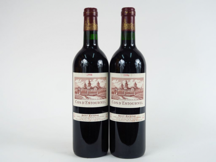 2 BOUTEILLES CHÂTEAU COS D'ESTOURNEL GCC ST ESTEPHE - 1998