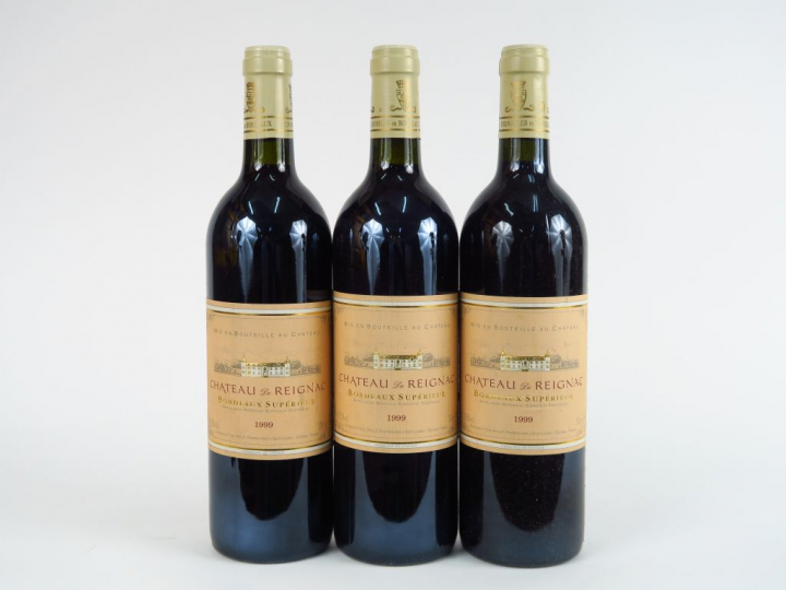 3 BOUTEILLES CHÂTEAU DE REIGNAC BORDEAUX SUPERIEUR - 1999