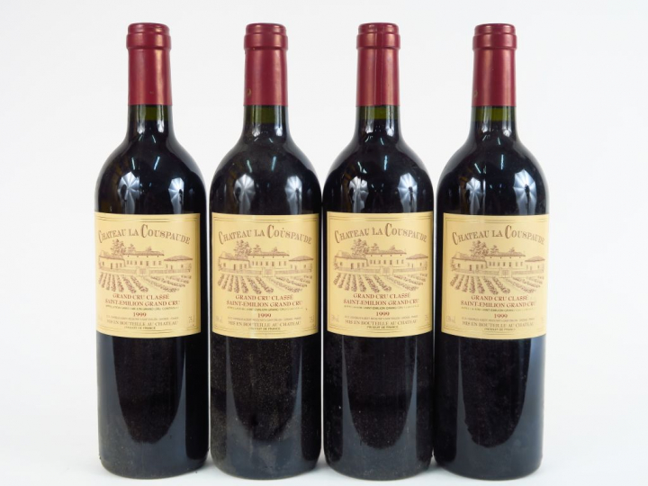4 BOUTEILLES CHÂTEAU LA COUSPAUDE GCC ST EMILION - 1999