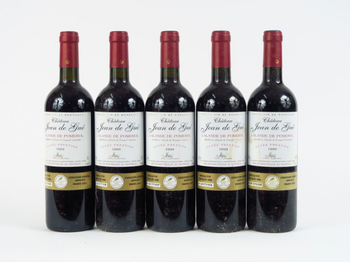 5 BOUTEILLES CHÂTEAU JEAN DE GUE 'CUVEE PRESTIGE' LALANDE POMEROL - 19
