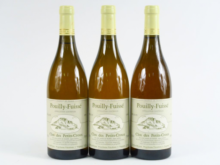 3 BOUTEILLES POUILLY FUISSE 'CLOS DES PETITS CROUX' GUFFENS - 1994
