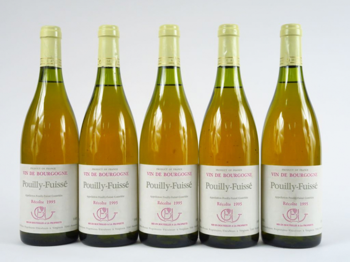 5 BOUTEILLES POUILLY FUISSE GUFFENS HEYNEN - 1995